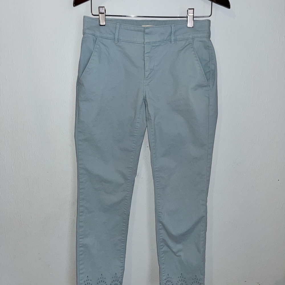 LOFT Blue Cropped Ankle Pants